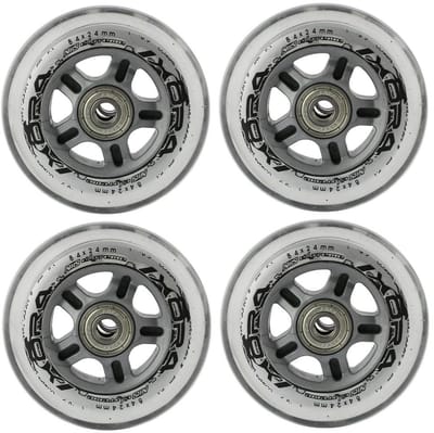Inline wieltjes - Skeelerwielen - Recreatief skaten - PU 82A hardheid - 84mm