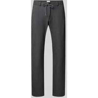 Slim fit stoffen broek met achterzakken model 'Phil'