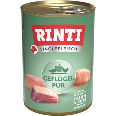 Rinti - Enkelvoudig vlees 12x400g - Puur gevogelte