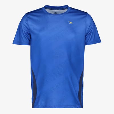 Dutchy Dry heren voetbal T-shirt met print blauw - Maat L