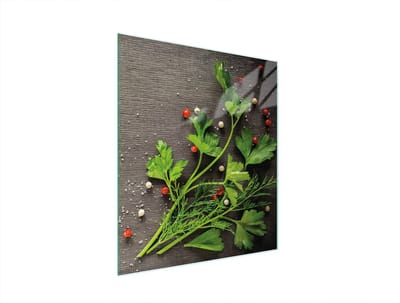 TMK ArtDeko Serie - Snijplank van Gehard Glas - 45x52 cm - Veelzijdig Gebruik - Osłona kuchenki