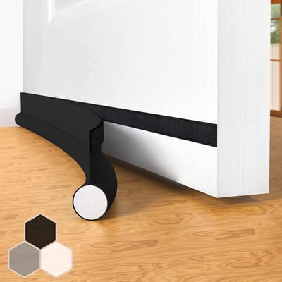 FLOOQ Tochtstopper Zwart - Tochtstrips voor Deuren - Tochtrol - 92 cm
