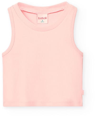 Boboli Knit Mouwloos T-shirt Roze 14 Years Meisjes
