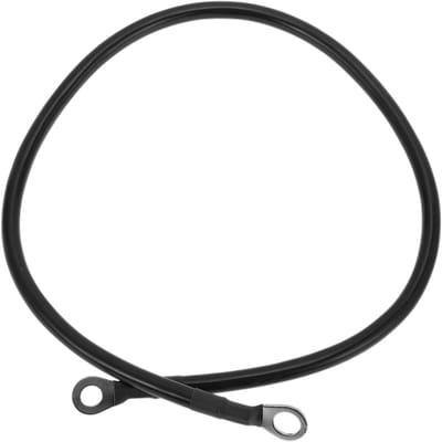 Kabel voor Accu Omvormer 6 AWG 2FT met 3/8" en 5/16" Lugs - Universeel voor Auto, Boot, RV en Zonne-energie - Tinned Copper Zwart