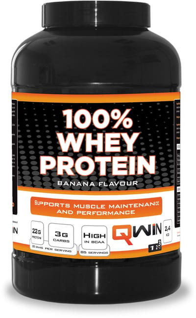 QWIN 100% Whey Protein Banana - 2400 g