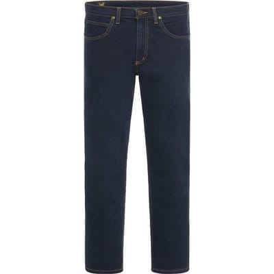 Lee - W38 X L32 - Brooklyn Blue Black Mannen Straight Fit Jeans