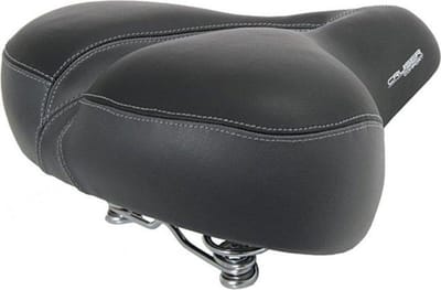 Contec Fietszadel Cruiser Comfort XXL - zwart - met O-zone uitsparing