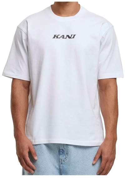 Karl Kani Retro Patch Print T-shirt Met Korte Mouwen Wit S Man