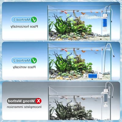 Stil Aquariumfilter voor 20-80L Visvijver, 350L/H, Automatisch Systeem met Verstelbare Stroom en Zuurstofvoorziening, Ideaal voor Gezonde Waterkwaliteit