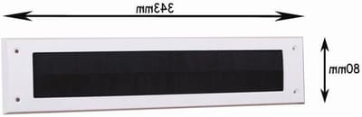 Letterplate Seal - Brievenbusborstel - Tocht Vrij Houden - Gegoten PVC - 342 cm - Wit