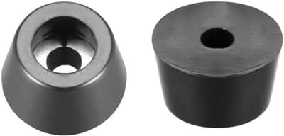 12 Stuks Rubber Voetjes Bumperkussens voor Meubels en Apparatuur Zwart