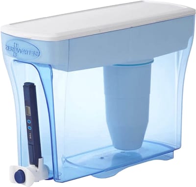 ZeroWater Waterfilter systeem 5.4 Liter - Inclusief 1 Filter en TDS meter - 5-traps Waterfilter systeem- Filtert PFOA, PFOS, lood, chroom, kwik en chloor