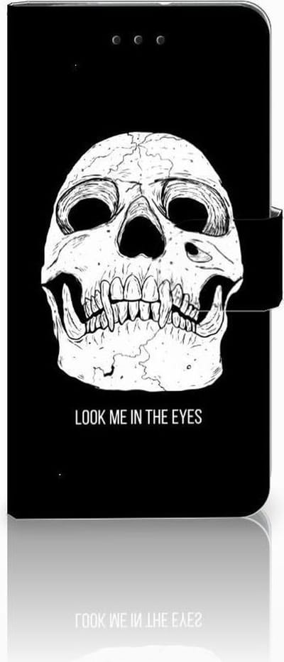 Telefoonhoesje met Naam Motorola Moto G7 Play Skull Eyes