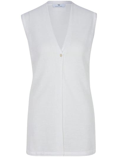 Mouwloos vest Van Peter Hahn wit