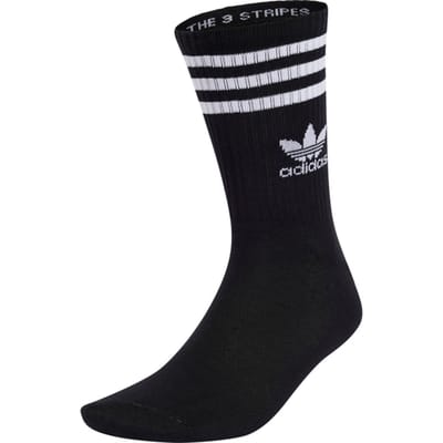 Adidas Originals 3-stripes Crew 6 Pairs Sokken Zwart