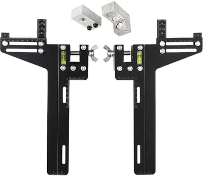 Hefgeleider - Meetinstrument Liniaal - Nauwkeurig Meten - Roestvrij Staal - 23 cm Dikte - Zilverkleurig