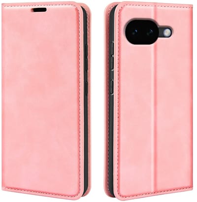 MobyDefend Hoesje - Geschikt voor Google Pixel 10a - Luxe Wallet Bookcase (Magnetische Sluiting) - Roze