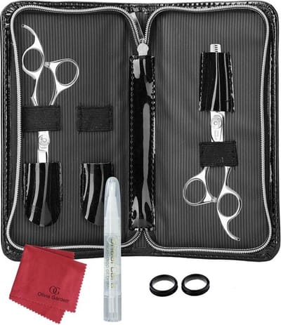 Olivia Garden - SilkCut Scharen Set 5.5 Inch - Black Pouch