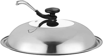 Glazen Deksel - Pannen Deksel - Koken en Bakken - Met Stoomafvoer - 32 cm - Transparant