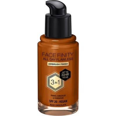 Facefinity All Day Flawless 3 In 1 Foundation #n102-chocolade 30 ml