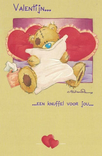 Kaart Valentijn Me To You - wenskaart - liefde - valentijn - Me to You - hou van jou - love you - beertje - vintage