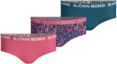 Bjorn Borg - Meisjes - 3-Pack Leopard Hipster - Multicolor - 146