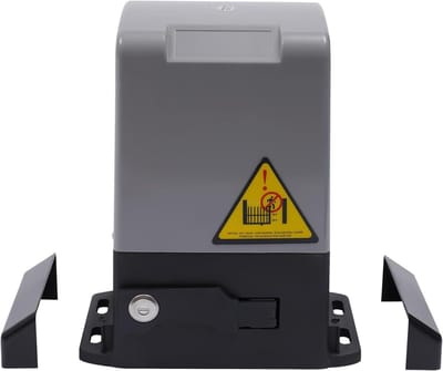 Schuifpoortopener - Poortopener Automatisch - Toegang Automatiseren - Inclusief Fotocellen - 600 kg - Grijs