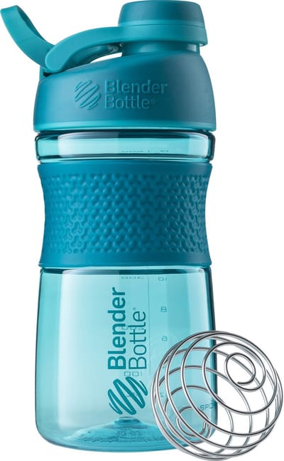 BlenderBottle® | SportMixer™ Tritan Twist | 590 ml | BLAUW | Shakebeker | Shaken zonder klonten en zonder te lekken!