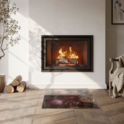 Coloray Vloerplaat Houtkachel - Plaat onder Houtkachel - 60 cm x 60 cm - Kachel Onderplaat - Claret Vloerplaat Kachel - Plaat Kachel - Onderplaat Kachel - Houtkachel Vloerplaat - Onderplaat