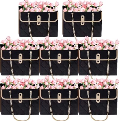 Boeket Cadeautasjes - Bloemdozen Papier - Bloemstukken Presenteren - Waterdicht en Sterk - 8 Stuks 15x10.5x10cm