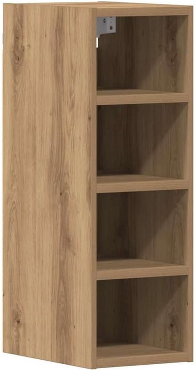 Hanging Cabinet Riga - Space-saving Wall Storage with Carved Wood Design