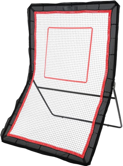 Lacrosse Rebounder 5x7 Voet, Volleybal Bounce-Back Net, Honkbal Softbal Return Training Scherm, Schieten Oefenmuur met Verstelbare Hoek en Doel, 220 V, 50 W, Duurzame Stof