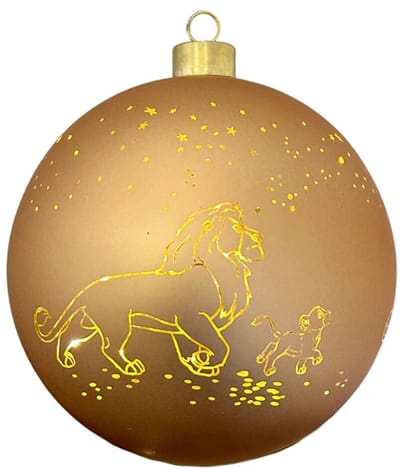 Disney verlichte kerstbal Lion King - 15 cm