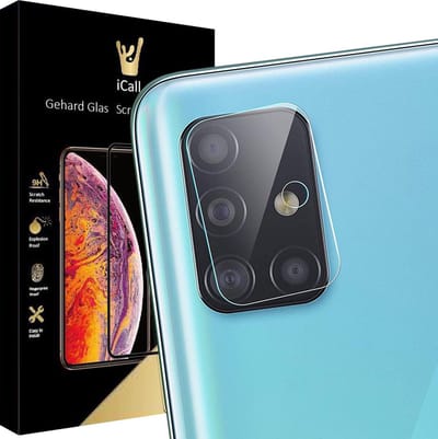 Camera Screenprotector geschikt voor Samsung A51 - Glas Screen Protector