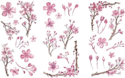 Stickerset Bloesem - 3 vellen - Sakura Stickers
