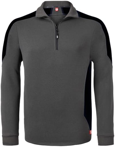 HAVEP Zipsweater Bicolor 10076 - Charcoal/Zwart - XL
