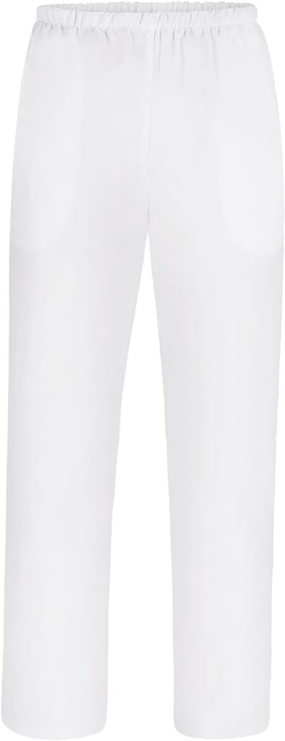 Comfortabele Medische Schrobrok met Elastische Taille, Unisex Ziekenhuis Uniform met 2 Praktische Zakjes en Ideale Pasvorm voor Zorgprofessionals