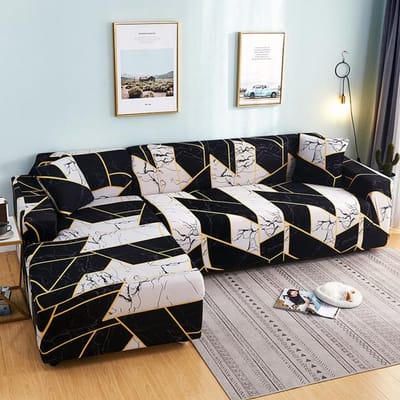 Elastische Bankhoezen Voor Woonkamer Stretch Overtrekken Bankhoes Het Moet Koop 2 Stuks Bankhoes Voor L-Vorm Hoekbank Voor Thuis 1-Seat 90-140cm