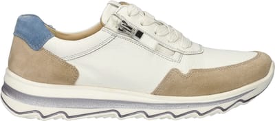Ara Orlando dames sneaker - Beige wit - Maat 36,5