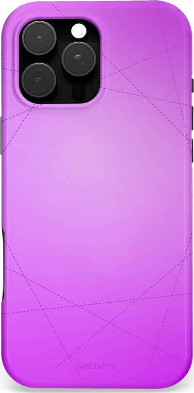 Casetastic Hoesje Geschikt voor Apple iPhone 16 Pro Max Magsafe - Stijlvolle Beschermende Duo-layer Case - Emily in het paars