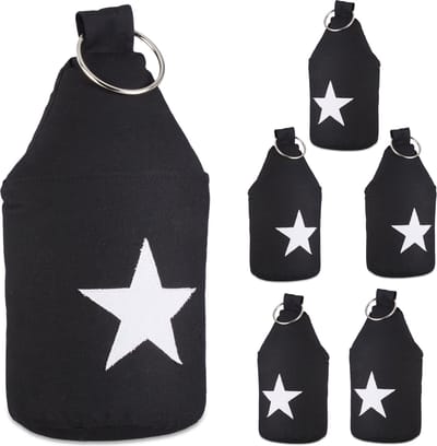 6x deurstopper ster - deurvastzetter - deurstop met handvat - deurbuffer