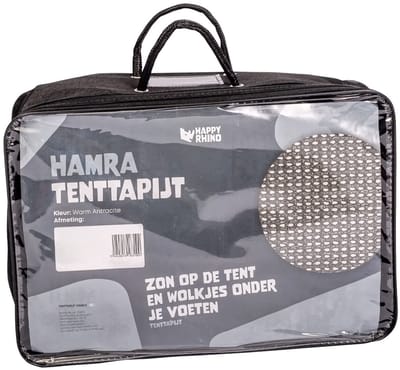 Happy Rhino - Tenttapijt Hamra Antraciet - 200 x 300 cm - Buitentapijt
