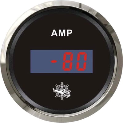 Osculati zwarte digitale Ampèremeter Ø57mm met Shunt