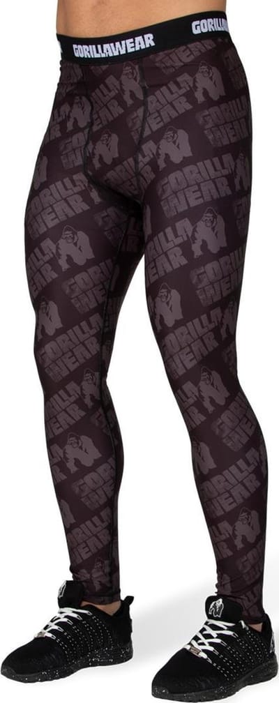 Gorilla Wear San Jose Men's Tights - Zwart/Grijs - XXL