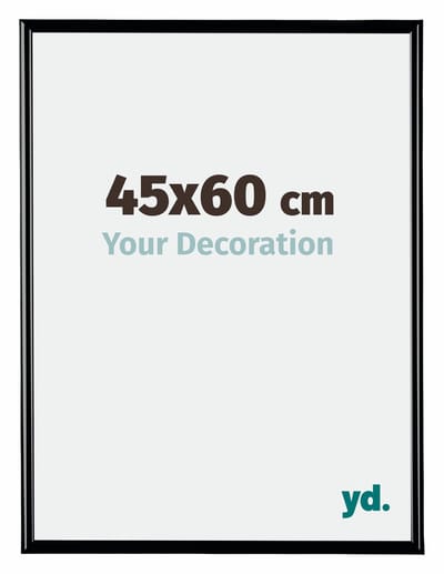 Your Decoration - Fotolijst 45x60 cm - Kunststof - Zwart Hoogglans - Bordeaux
