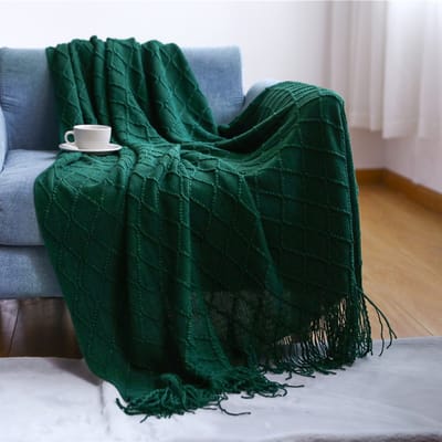 Bedloper - Beddecoratie Vlag - Slaapkamer Decoreren - Zorgvuldig Vakmanschap - 130 x 230 cm - Donkergroen
