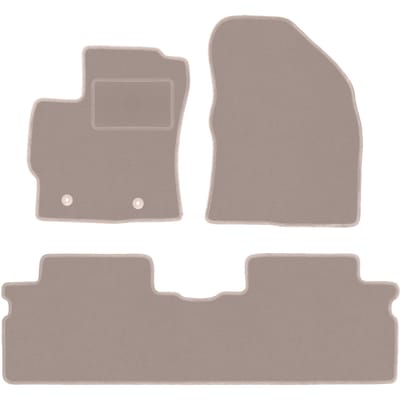 Beige velours matten voor: Toyota Verso FL minivan (2013-2019)