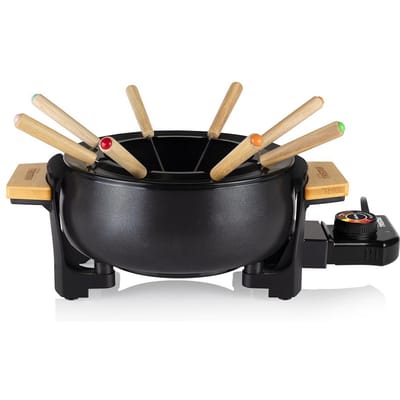 Princess Bamboe Fondueset Zwart - 1,5 Liter - 8 Personen - 1000W