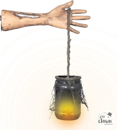 Halloween Decorstuk Arm met Lamp 41x32 cm