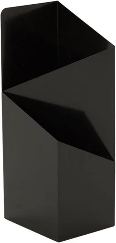 Paraplubak Metaal - Paraplustandaard - Entree Organiseren - Met lekbak - 20 x 25 x 60cm - Zwart